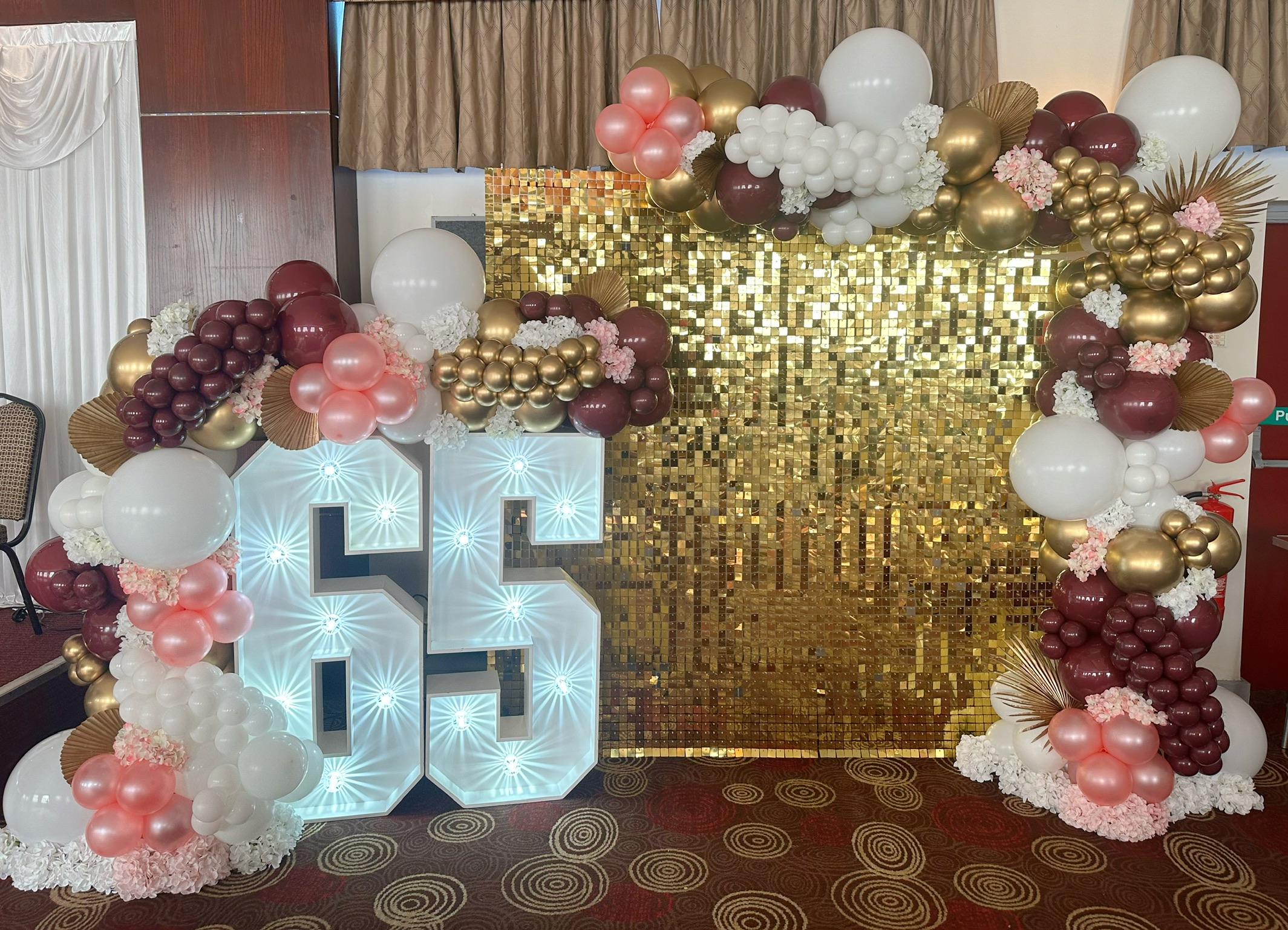 Birthday LED number hire