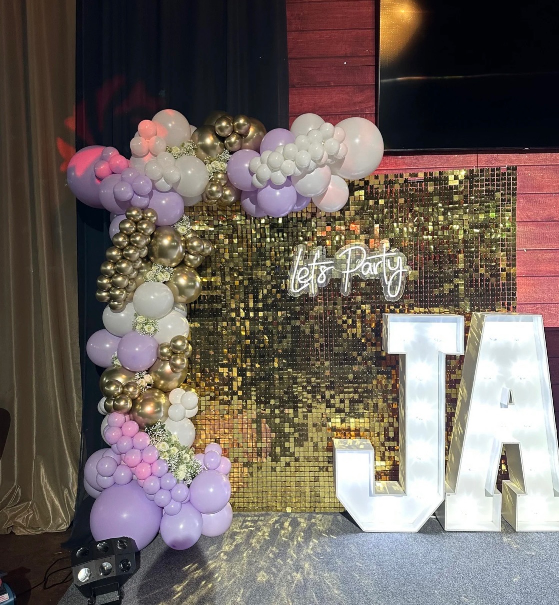 Shimmer Wall hire Liverpool